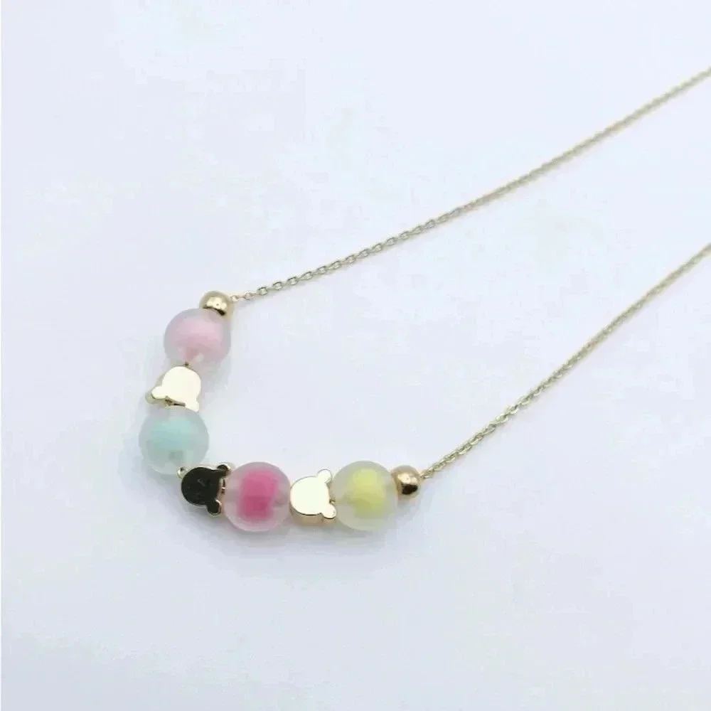 Mickey Colorful beaded necklace |Girl jewelry | Dainty Necklace